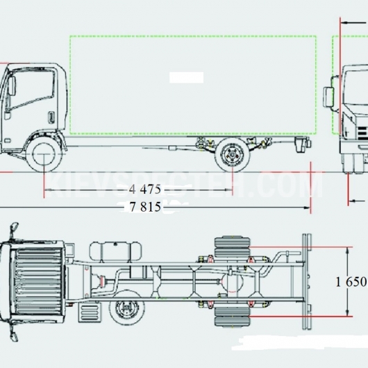 Шасі ISUZU NPR75 L-M