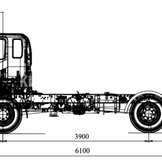 Шасі DAYUN CGC1121 4×4