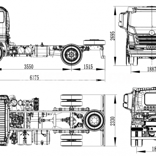Шасі DAYUN CGC1140