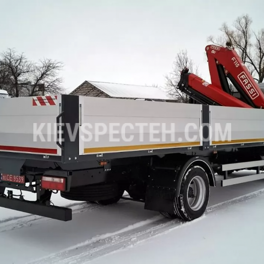 Бортовой автомобиль ТК-FAW-KM-115 на базе FAW CA1121 с КМУ FASSI F115A.0.23
