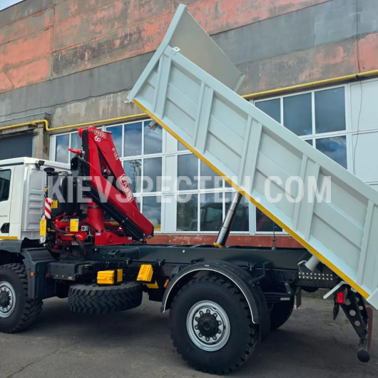 Бортовой самосвал MAN TGM 18.290 из КМУ FASSI F135A