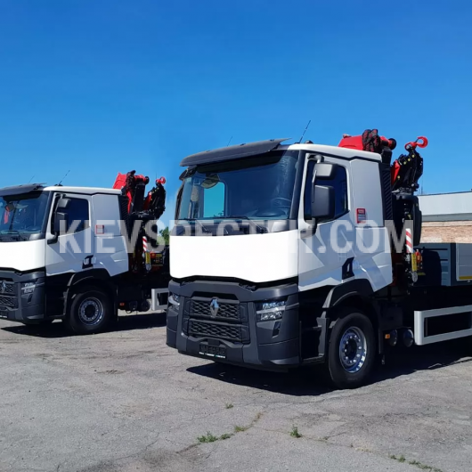 Бортовой автомобиль на базе RENAULT TRUCKS C P6X4 13L E5 из КМУ FASSI F365A.2.24