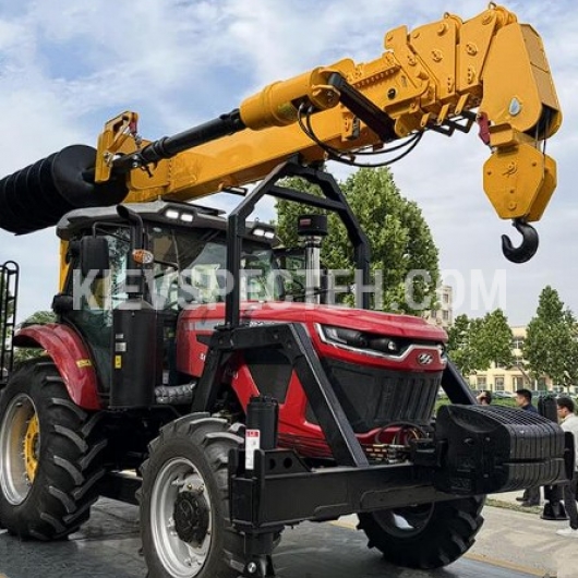 Бурильно-крановая установка на тракторном шасси MASSEY FERGUSON