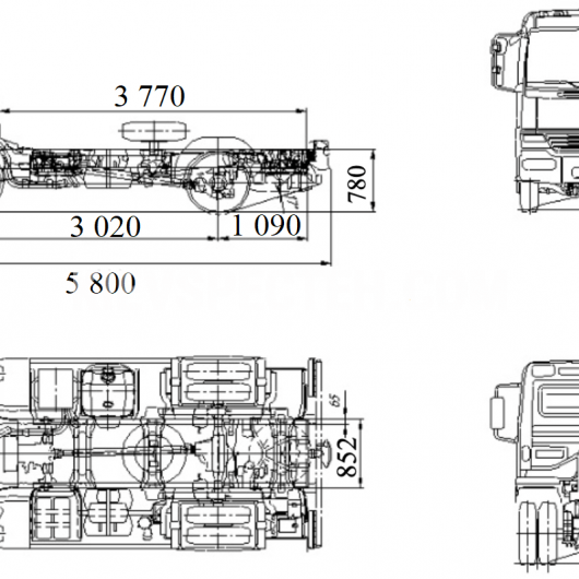 Шасі Mercedes Atego 1324 4X4
