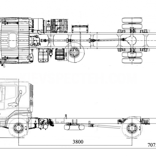 Шасі Daewoo Maximus 4х2 HC2CA