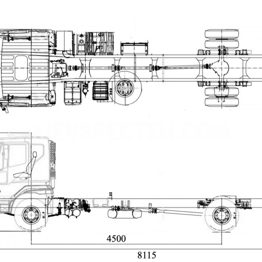 Шасі Daewoo Maximus 4х2 HC3CA