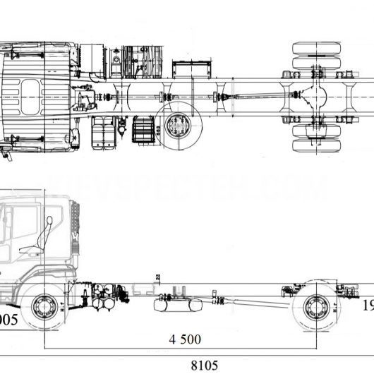 Шасі Daewoo Maximus 4х2 НC3AA