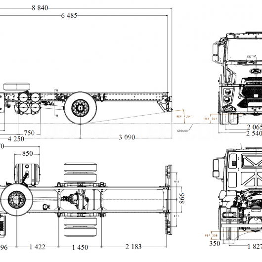 Шасі Ford Trucks 1833D DC