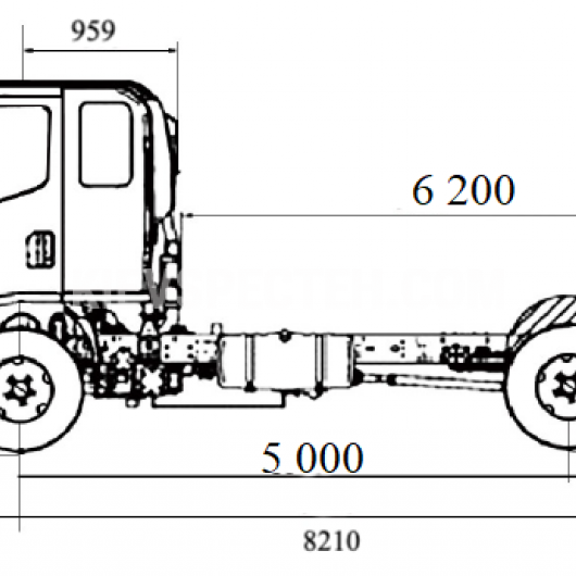 Шасі Faw CA 1081 4x2 JK6