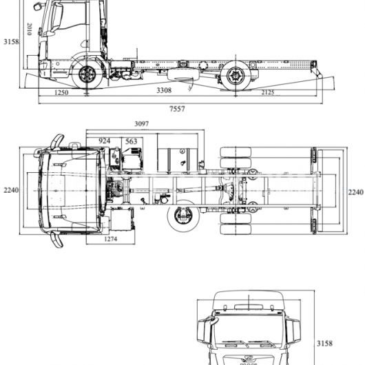 Шасі MAN TGL 12.190 4x2 BL CH
