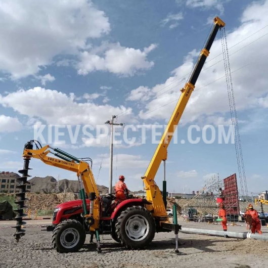 Бурильно-крановая установка на тракторном шасси MASSEY FERGUSON