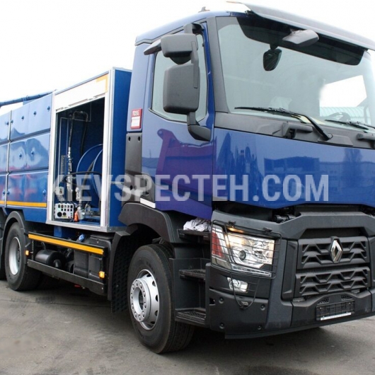Комбінована вакумна-каналопромивна машина на базі Renault K440 6х4