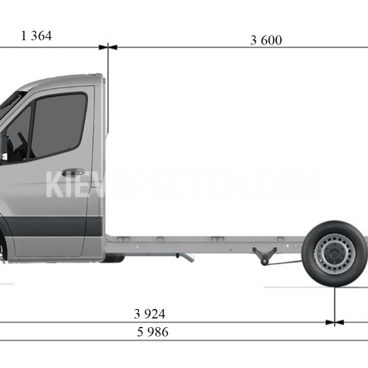 Шасі Mercedes-Benz Sprinter Chassis 314 CDI