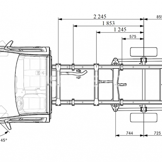 Шасі Mercedes-Benz Sprinter Chassis 314 CDI