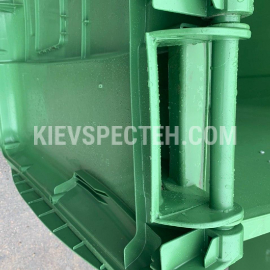 Евроконтейнер ESE пластиковый с плоской крышкой V-1100 л. зеленый