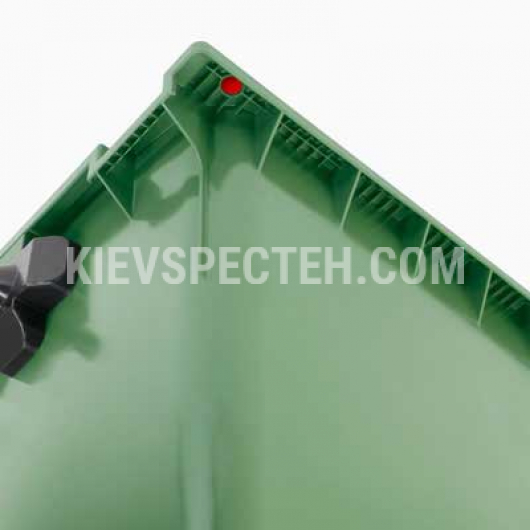 Евроконтейнер Weber зеленый V-1100 л. пластиковый с плоской крышкой